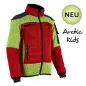 Preview: Faserstrickjacke X-treme Arctic Kids rot/gelb 