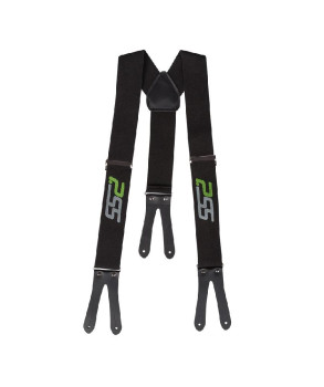 Preview: Hosenträger Classic zum knöpfen schwarz