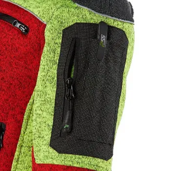 Faserstrickjacke X-treme Arctic Kids rot/gelb 