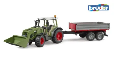 Fendt Vario 211 mit Frontlader und Bordwandanhänger