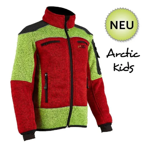 Faserstrickjacke X-treme Arctic Kids rot/gelb 